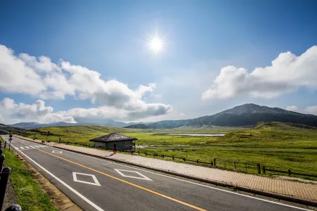 Winding mountain road through Japanese landscape perfect for adventure travel and scenic touring